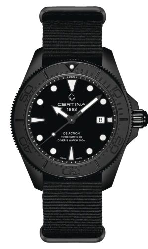 Certina DS Action Diver Powermatic 80 43 PVD / Black / Bracelet